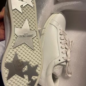 Brand new white Jimmy Choo sneakers. Size 38.5. Purchased on sale. Your gain